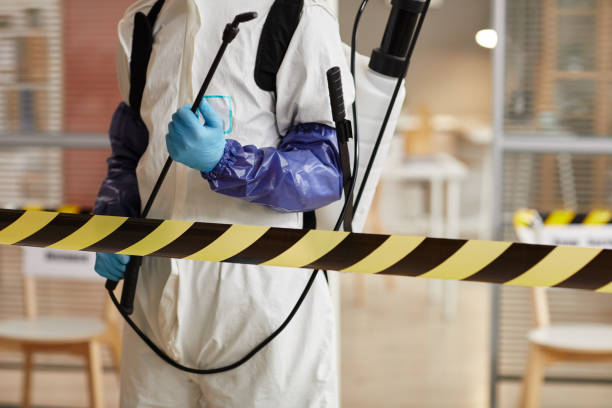 Professional Biohazard Cleanup technician working in Evansville, AR